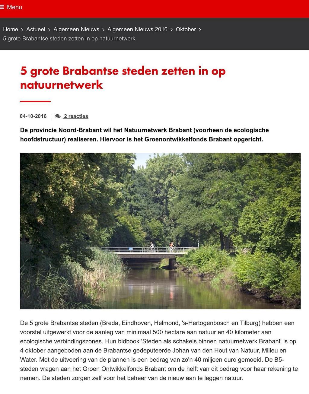 De Brabantse B5 gaat