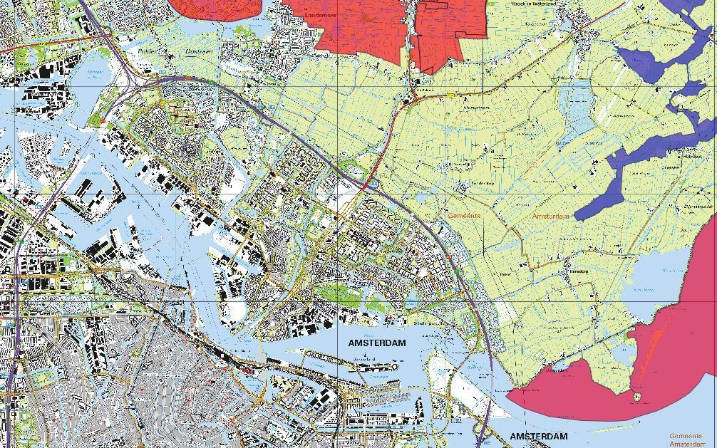 H 02 Planomgeving: locatie, omgeving en beschermde natuurgebieden Natura 2000 gebieden (rood), beschermd natuurmonumet. Ecologische hoofdstructuur. Bufferzone.