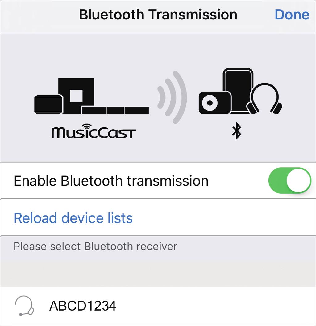 Voer de Bluetooth verbinding uit met het apparaat en dit toestel binnen een afstand van 10 m van elkaar. De audio zal ook worden weergegeven door het toestel zelf.