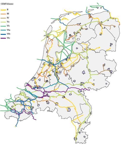 Figuur 1.1 Vaarwegklassen in Nederland Bron: CBS en AVV (2003). 1.4 Leeswijzer Dit rapport bestaat uit vier hoofstukken.