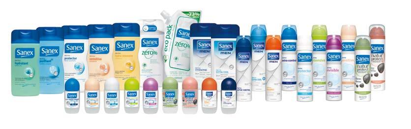 Over Sanex Sanex is ontstaan in 1986 in Spanje en maakt deel uit van Sara Lee Household & Bodycare.
