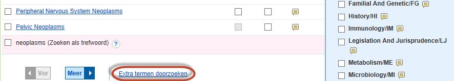 4. Klik op Extra termen doorzoeken (Browse Additional