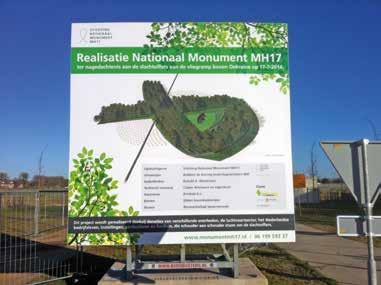 Fotografie van TenneT/Chris Pennarts Groen werk Nationaal Monument MH17 Nadat Krinkels Alkmaar zich in augustus had geselecteerd voor de aanbesteding, werd in oktober met een prachtige EMVI-score het
