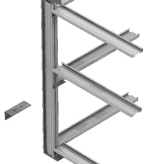 9 vertikale profielen [ ] monteren in de kopgevel 8 v o o r