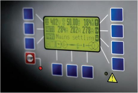 Automatische aggregaten zijn standaard uitgerust met Woodward easygen AMF computer.