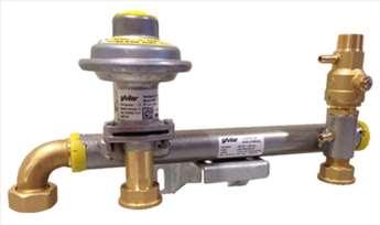 Opties De standaard gavilar gasdrukregelaar kan geleverd worden met diverse opties zoals een geïntegreerde gasgebrekbeveiliging (combinatieregelaar), een flens versie voor montage op een meterbeugel,