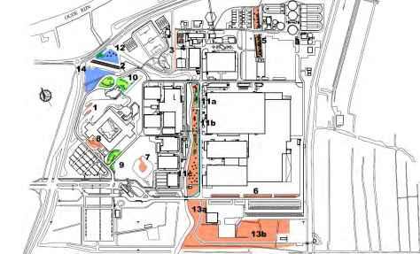 business operations Management of urban green at business site Management of surface water Decision-making