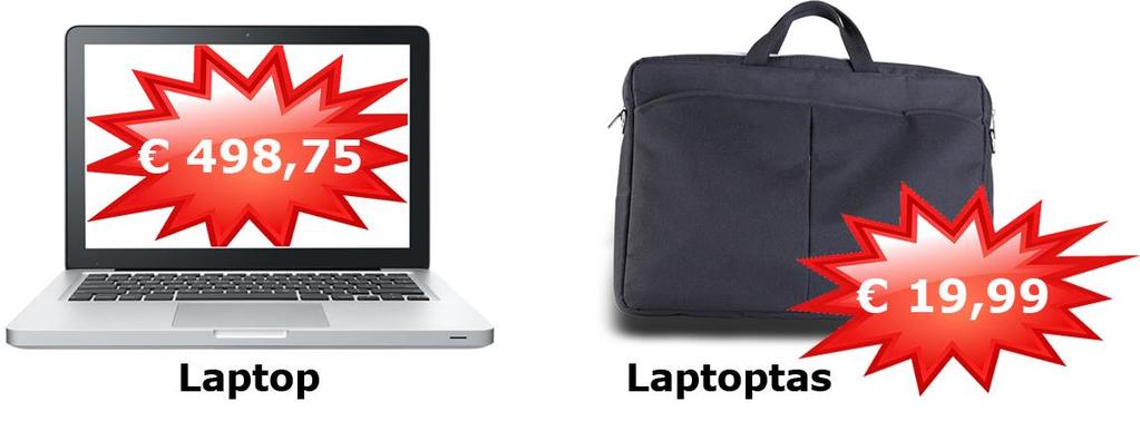 c. 345,65 172,97 TOEPASSEN OPDRACHT 16 Hoeveel euro betaal je voor de laptop en de tas bij elkaar?