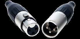 Alle typen zijn voorzien van een Jaws kabelklem, geschikt voor kabels van 3mm - tot 6,5mm, waarmee de connector een trekkracht van maximaal 44 kilogram aan kan.