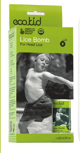 kid Lice Bomb is s werelds enige biologisch gecertificeerde hoofdluisbestrijdingsmiddel op basis van 100% natuurlijke oliën, zoals neem,