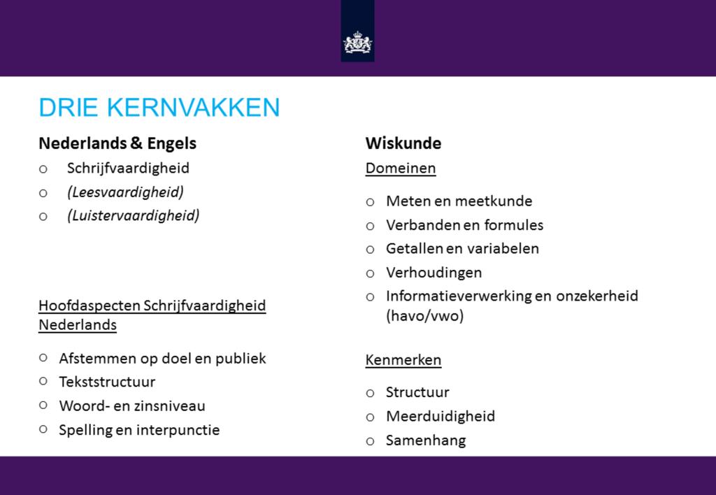 Nederlands en Engels In de pilot wordt alleen schrijfvaardigheid adaptief getoetst.