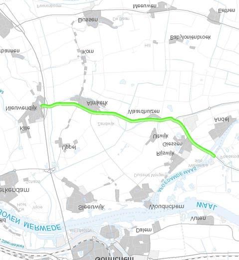 N322 Nieuwendijk - Ewijk/deel N267 De verkenning heeft aangetoond dat er verkeersveiligheids- en doorstromingsproblemen aanwezig zijn en de weg niet duurzaam veilig is ingericht.