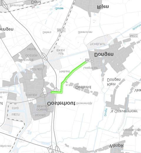 N629 Wegvak Dongen - Oosterhout Op basis van een verkenning, effectenstudie en strategische gebiedsvisie is duidelijk geworden dat de provinciale weg N629 tussen Dongen en Oosterhout de verwachte