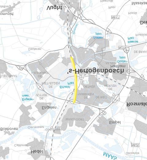 Brabants MIT Ontsluiting spoorzone op A59 en A2 De doorstroming in de binnenstad is onvoldoende. Geregeld staat het verkeer op de Brugstraat -Koningsweg vast.