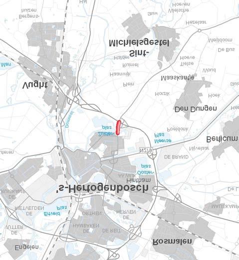Brabants MIT N617 Komgrens Den Bosch/oversteek Kloosterstraat Gelet op de verschillen met het overige deel van de N617 is besloten om voor het deel op het grondgebied van de gemeente 's-hertogenbosch