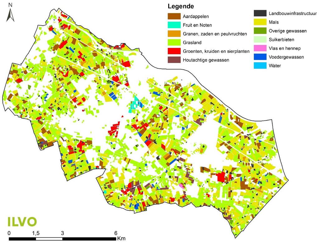 Bulskampveld Kaart: Landbouwtypes landschapspark Bulskampveld 55,6 Landbouw 1,1 24,8 17,7 4,5 2,7 1,9 Grasland Maïs Cijfers: