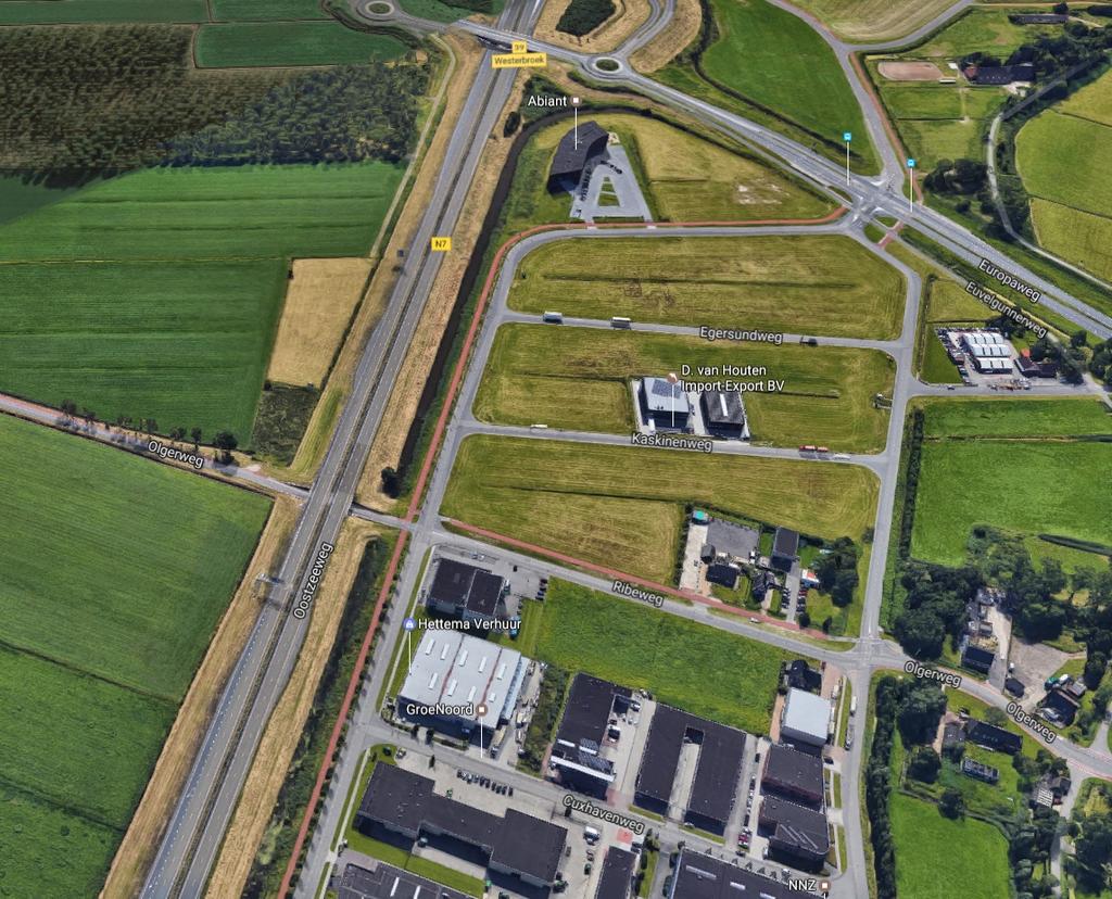 De Kaskinenweg is gelegen op het nieuwste gedeelte van bedrijventerrein Eemspoort; eemspoort fase 2b,aan de oostzijde van de stad Groningen.