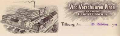 Verdwenen schoorstenen van Sjang Geelen in beeld 151 1915 Tilburg Garenspinnerij Vinc.