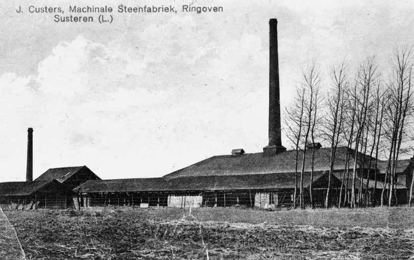 180 Verdwenen schoorstenen van Sjang Geelen in beeld 1923 Susteren Steenfabriek J.