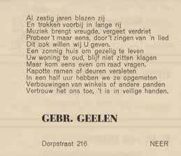 Biografie P.J. (Sjang) Geelen (1895-1964) 35 naast het woonhuis met walsen, polka s en mazurka s op het programma.