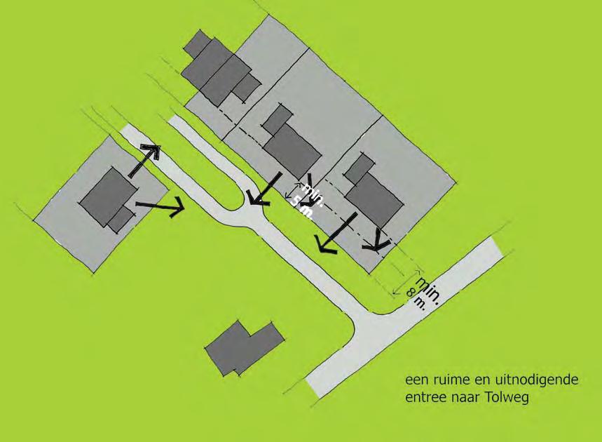 4.7 Entree De hoofdentree naar Tolweg is gelegen aan de Bovenweg.