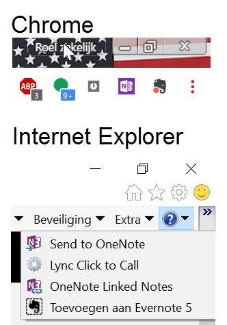 Dat werkt mooier dan de versie in Internet Explorer. Als je een interessante webpagina hebt gevonden kun je deze snel importeren via de toegevoegde knoppen.