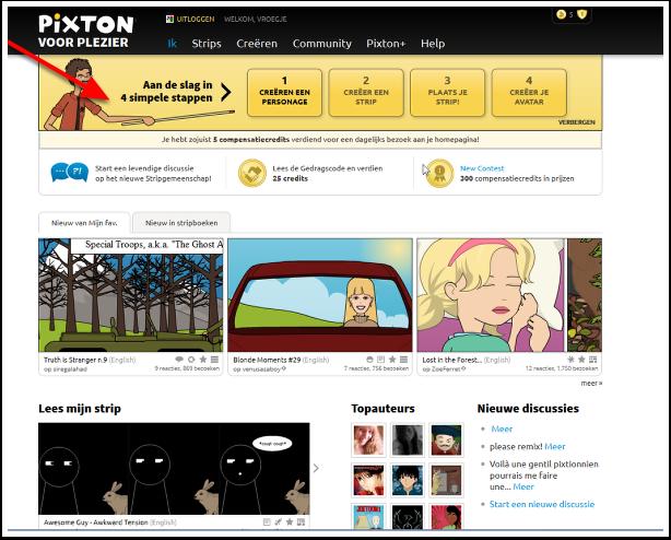 Handleiding Strip maken met Pixton Starten met Pixton Pixton is er in verschillende versies. De versie speciaal voor scholen is niet gratis, maar biedt extra mogelijkheden.