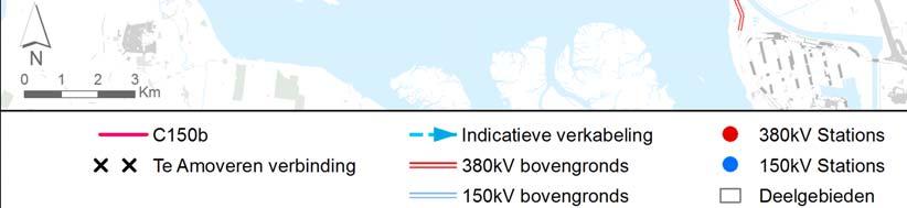 Doordat hier het combinatieprincipe wordt toegepast (combinatie met de bestaande 150kVverbinding Hoogspanningsstation Willem-Annapolder - Rilland) en de nieuwe (gecombineerde) verbinding wordt