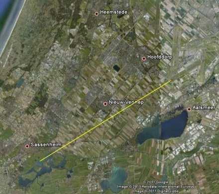 boven de grond Almere Oosterwold - Ligging t.o.v. baan: 15 km ten zuidwesten - Inwoners: 15.