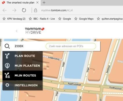 Klik op de optie De slimste routeplanner Of ga