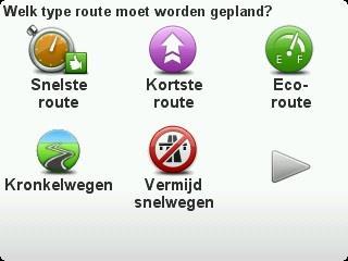 brug over een rivier, dan zal snelste route moeten worden ingezet) De TomTom gaat nu de route berekenen, net als altijd wanneer u een bestemming heeft ingesteld, Als hij klaar is tik dan OK De TomTom
