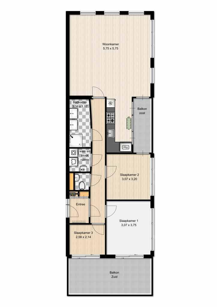 Deze plattegrond dient uitsluitend ter