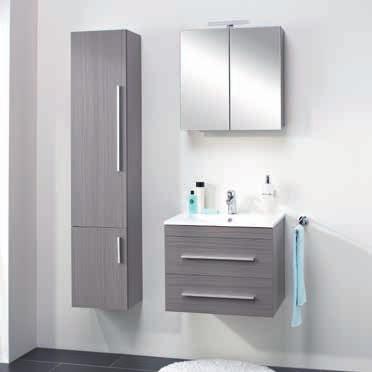 Badkamermeubel Style Het Style badkamermeubel is een modern en tevens tijdloos vormgegeven meubel. De serie is uitgevoerd met soft-close laden en deuren en bijbehorende spiegelkasten en kolomkasten.