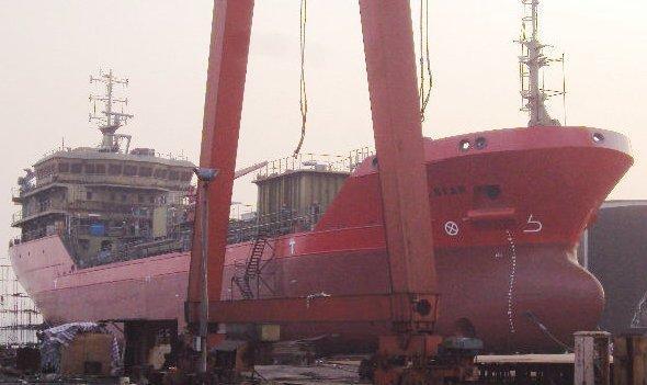 GLOBAL GEMINI 9570589, in aanbouw bij Yizheng Yangzi Shipbuilding Co. Ltd., China onder bouwnummer 836.003, 12-2011 geplande oplevering, 3.000 BRT, 5.130 DWT.