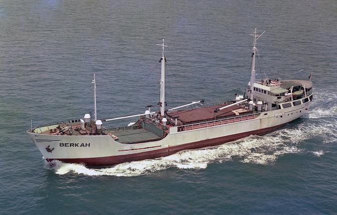 28-11-1969 verkocht aan Lemos & Pateras Ltd., Londen namens Apiganos Corp., Panama. 5-12-1969 vertrokken van Rotterdam, 7-12-1969 vertrokken van Rouen in de Holland-West Afrika Lijn.