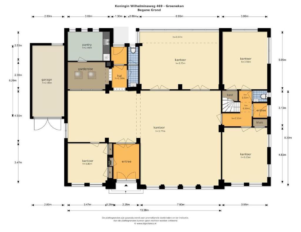 Plattegrond begane grond * de