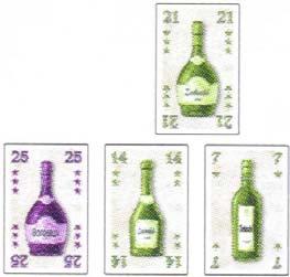 3. De wijnkelder vullen Als een speler nu meer dan zes kaarten in de hand heeft, moet hij kaarten in de eigen kelder leggen. De speler kiest zelf welke en hoeveel kaarten hij in de kelder legt.