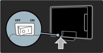 1.3 Toetsen op de TV Aan-uitknop Schakel de TV aan of uit met de aan-uitknop aan de onderkant van de TV. Wanneer de TV is uitgeschakeld, verbruikt deze geen energie.