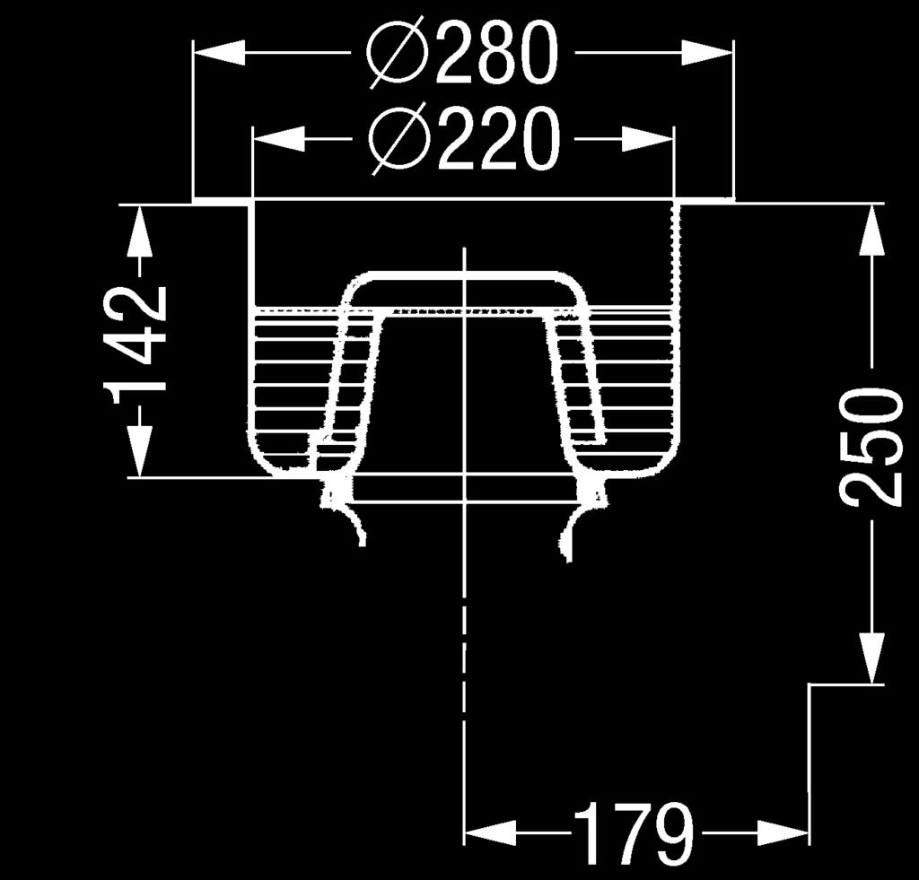 Vloerafvoeren Ferrofix uit rvs 30 Systeem 200 Vloerafvoeren Ferrofix met lijmflens Basiselement Afvoercapaciteit 2,0 l/s *, Waterslothoogte 70 mm Opzetstukken Matrixbestelsysteem / Product