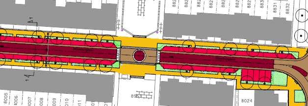 Toelichting schetsontwerp 2-42 Rabatstrook Smaller wegprofiel Toepassen klinkerbestrating