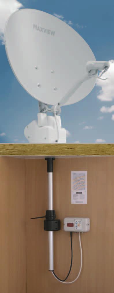 OMNISAT SEMITRONIC 012728 - Semi-automatisch digitaal satellietsysteem Heeft een ellipsvormige satellietschotel, universele LNB* en regelpaneel Ellipsvormige satellietschotel voor verbeterde digitale