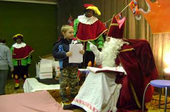 Op drie december kwam Sinterklaas weer langs om de kinderen van Den Dam een bezoek te brengen.