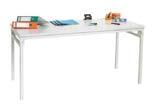 slot en wielen Kleur: grijs Materiaal: metaal Bureau of kantine -vouwtafel Afmeting (LxBxH): 120 x 60 x 75 cm 150 x 75 x 75