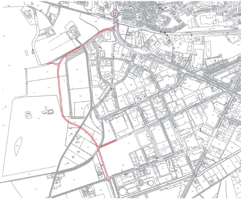 ONDERZOEK RONDWEG AALTEN; Verkeerskundig onderzoek rondweg Aalten Varianten In de motie is één tracé aangedragen om te onderzoek, namelijk een verbinding tussen de Nijverheidsweg en de Rondweg Zuid.