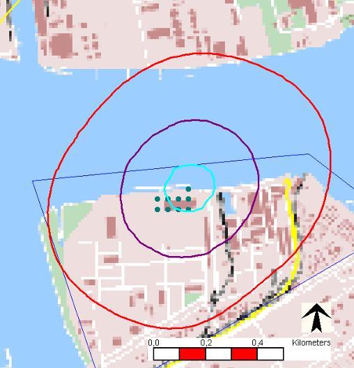 Maas) In de basissituatie bevindt het fictieve bedrijf zich aan de noordzijde van het gezamenlijke plangebied.