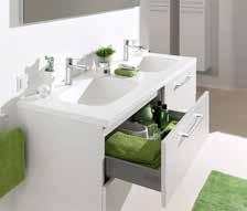 Les meubles Noa se combinent à l infini avec toute une série de lavabos et miroirs.