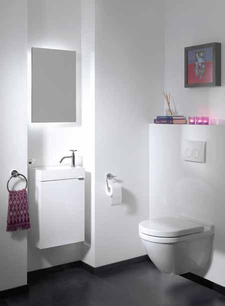 TOILETMEUBELEN MEUBLES DE TOILETTE Naast het ruime badkamermeubelen bieden wij ook een brede waaier aan toiletmeubelen aan.
