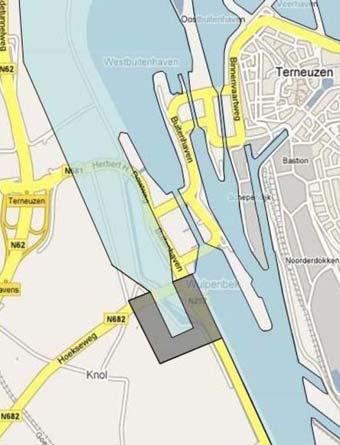 De insteekhaven is gesitueerd naast de Westsluis, aan de zuidwestzijde van de Westbuitenhaven. De Westbuitenhaven wordt verruimd en er is een nieuwe toegang voorzien tot de insteekhaven.