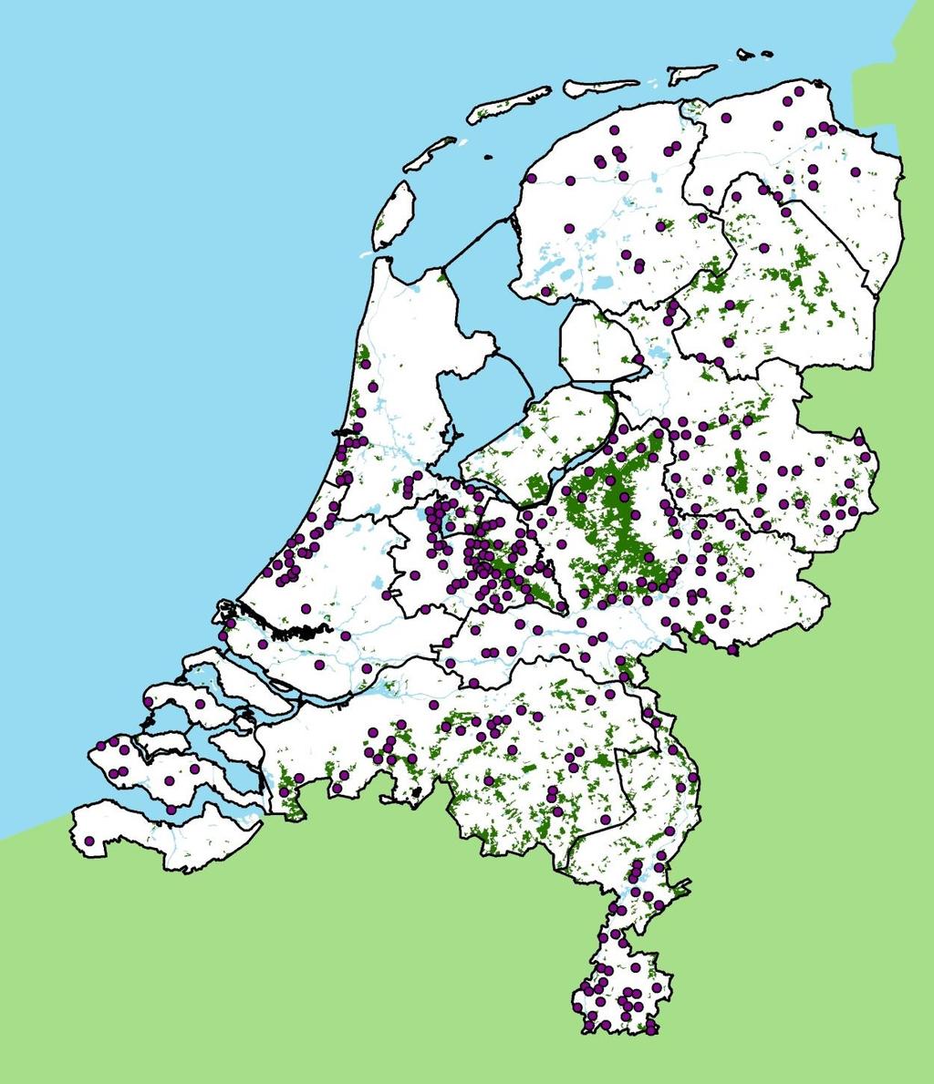 Complex rijksbeschermde buitenplaatsen Groningen (13) Friesland (20) Drenthe (11) Overijssel (55)