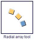 Radial Array tool U beschikt over plugin Radial array